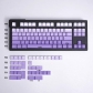 Gradient Purple Top / Side Legends 104+21 Full PBT Dye Sublimation Keycaps Set for Cherry MX Mechanical Gaming Keyboard